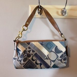 Coach Denim patchwork purse B0873-12279